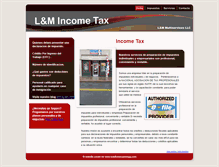 Tablet Screenshot of lmservicetax.com